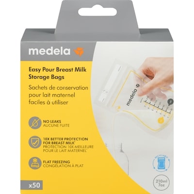 Medela Easy Pour Breast Milk Storage Bags 50 ea, $0.28/1ea