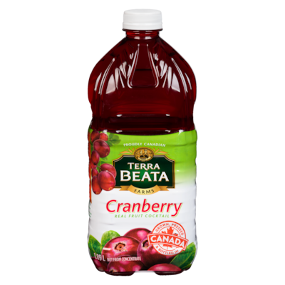 Terra Beata Real Fruit Cocktail Cranberry 1.89 l, $0.48/100ml