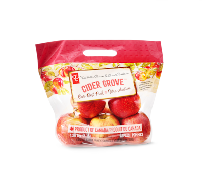 President's Choice Our Best Pick Cider Grove Apples 1.36 kg, $0.44/100g