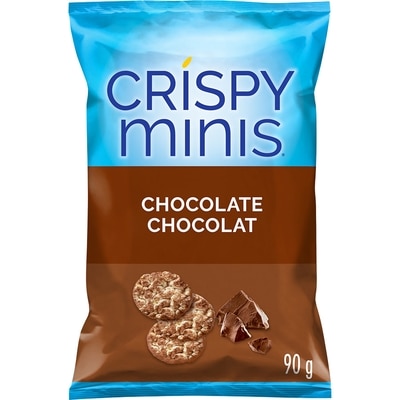 Crispy Minis Chocolate Brown Rice Cakes 90 g, $3.66/100g