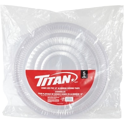 Titan Dome Lids for 18" Aluminum Serving Trays 5 ea, $1.90/1ea