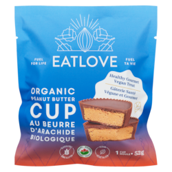 Eat Love Organic Peanut Butter Cup 52 g, $9.60/100g