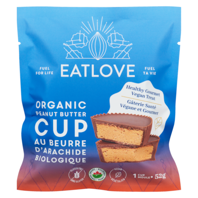 Eat Love Organic Peanut Butter Cup 52 g, $9.60/100g
