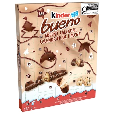 Kinder BUENO Advent Calendar 2026, 24 Assorted Christmas Chocolates 181 g, $6.63/100g