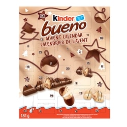 Kinder BUENO Calendrier de l’Avent 2025, 24 Chocolats de Noël Assortis 181 g, 6,08 $/100g
