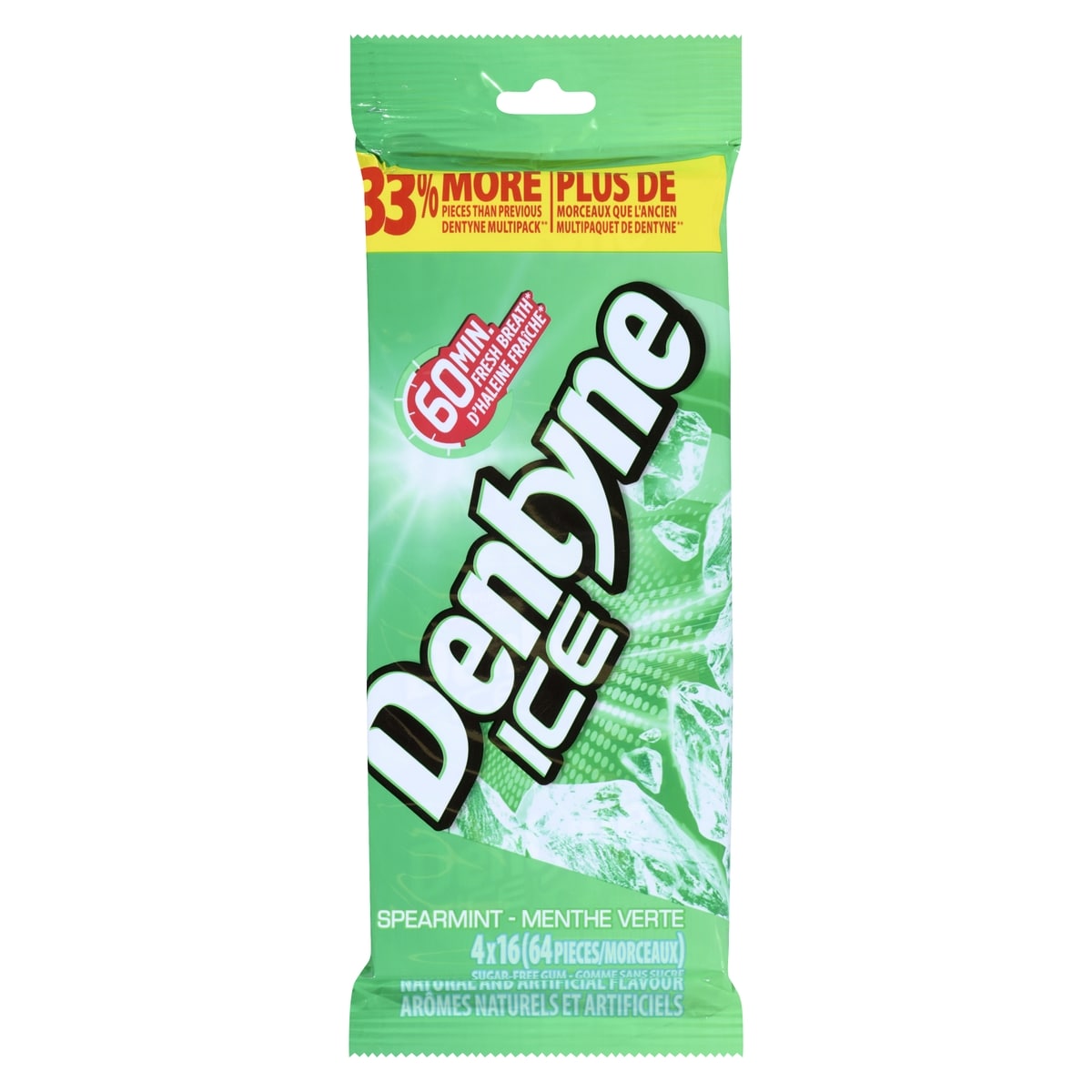 Dentyne Gomme sans sucre menthe verte 4 ea, 1,57 $/1ch