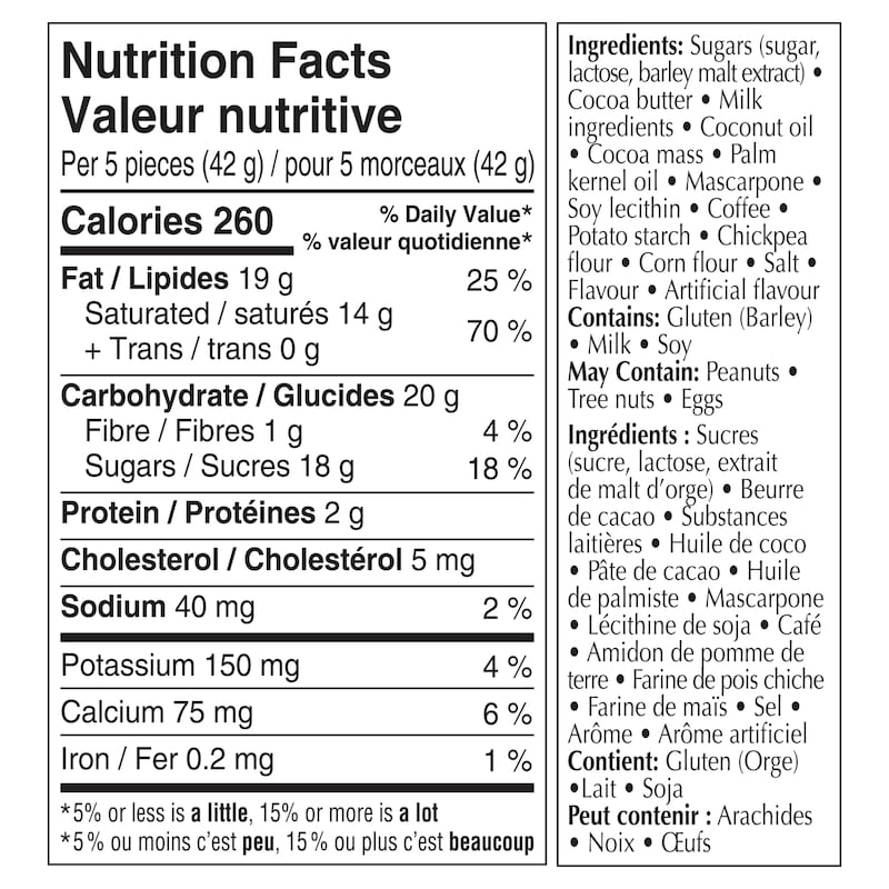 LINDOR Tiramisu Chocolate Bar