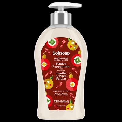 Softsoap Savon liquide pour les mains Edition Limitée Menthe Poivrée festive 332 ml, 1,51 $/100ml