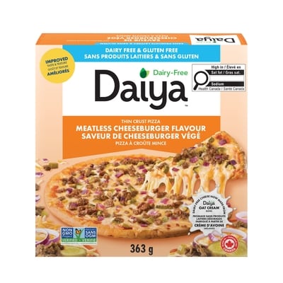 Daiya Pizza saveur cheeseburger sans viande et sans produits laitiers 363 g, 3,03 $/100g