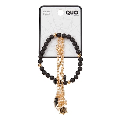 Quo Beauty Multi Charm Skull Web Bracelet Black 1 ea, $11.00/1ea