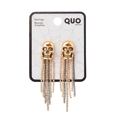 Quo Beauty Post Skull Cascading Ear Gold 1 ea, $7.00/1ea
