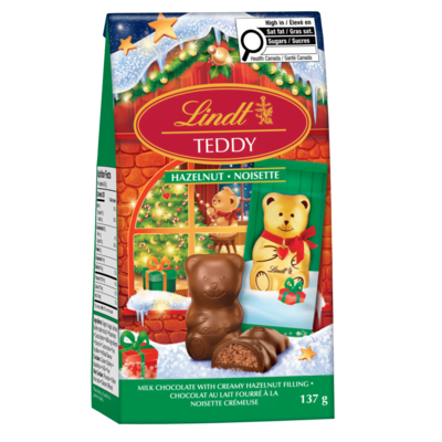 Lindt TEDDY Hazelnut Chocolate Praline Bag 137 g, $8.02/100g