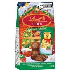 Lindt Sachet de pralines au chocolat et aux noisettes TEDDY 137 g, 6,20 $/100g
