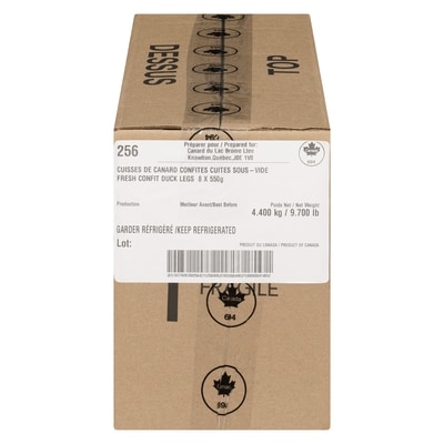 Brome Lake Confit Duck Legs 550 g, $3.00/100g
