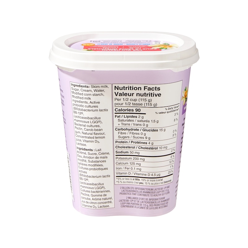 Vanilla Flavour Probiotic Yogurt
