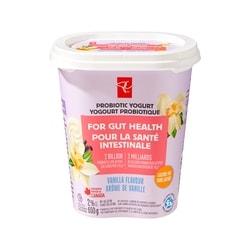 le Choix du Président Yogourt probiotique à l’arôme de vanille 650 g, 0,54 $/100g