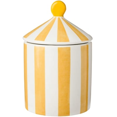 Life at Home Citronella Scented Candle - Yellow Stripe 1 ea, $10.00/1ea