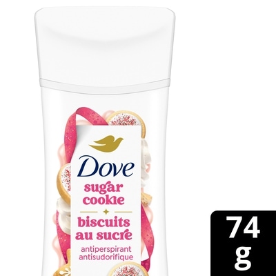 Dove Antiperspirant Deodorant (72hr), Sugar Cookie Sprinkle 74 g, $10.81/100g