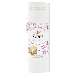 Dove Antisudorifique Édition Limitée Friandises des Fêtes Parfum Biscuit Sucré avec Paillettes - Protection contre la transpiration et les odeurs pendant 72 heures 74 g, 10,81 $/100g