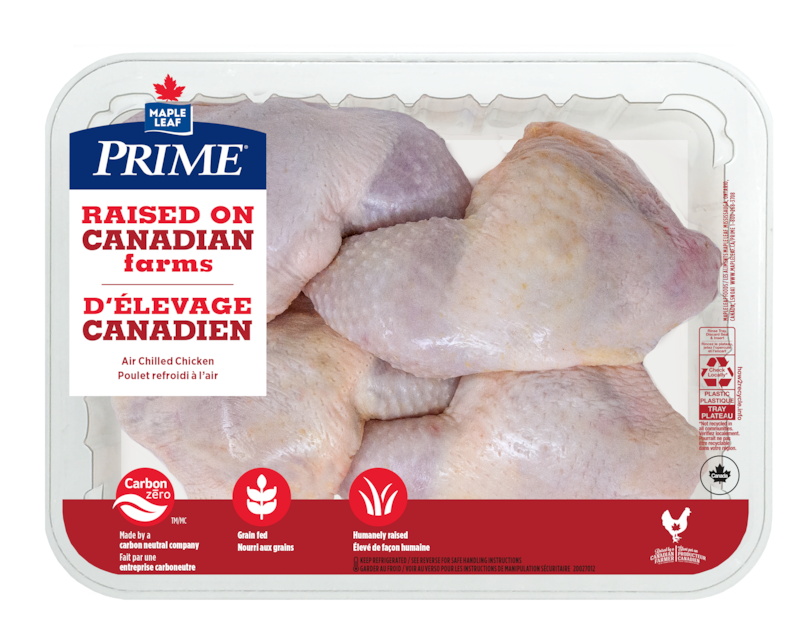 Maple Leaf Prime Chicken Leg (Back Attached) - 1 kg | No