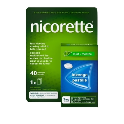 Nicorette Lozenge, Mint 2mg 40 ea, $0.82/1ea