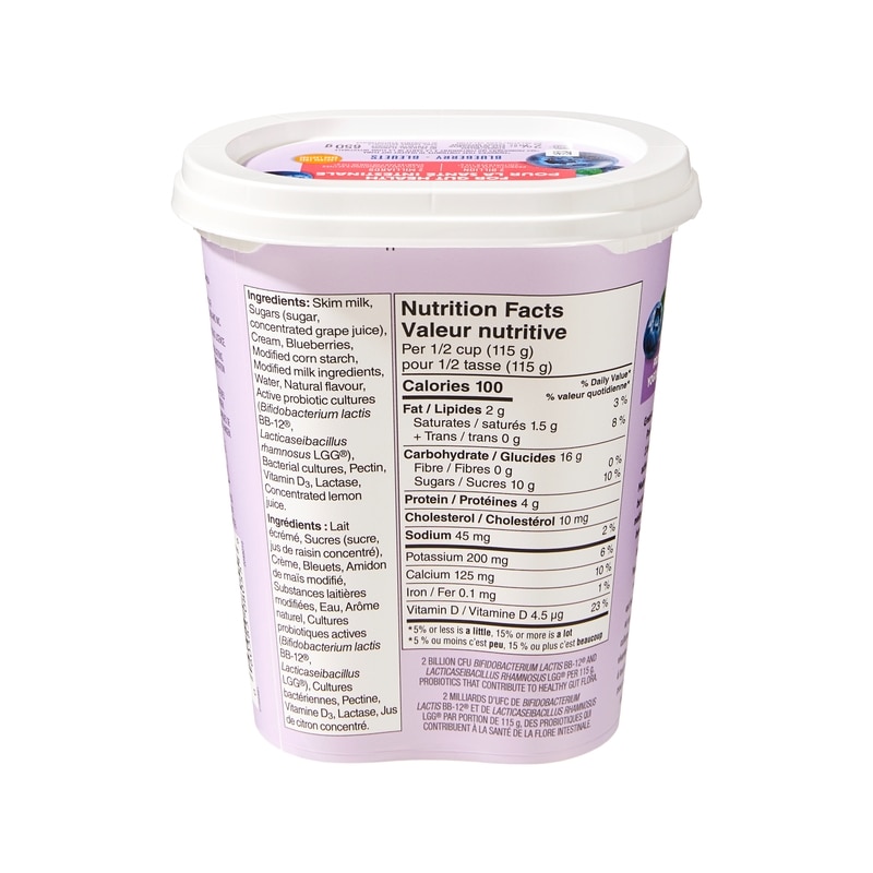Blueberry Probiotic Yogurt
