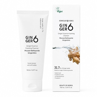 Ginger6 Ginger Essence Foaming Cleanser 150 ml, $9.99/100ml