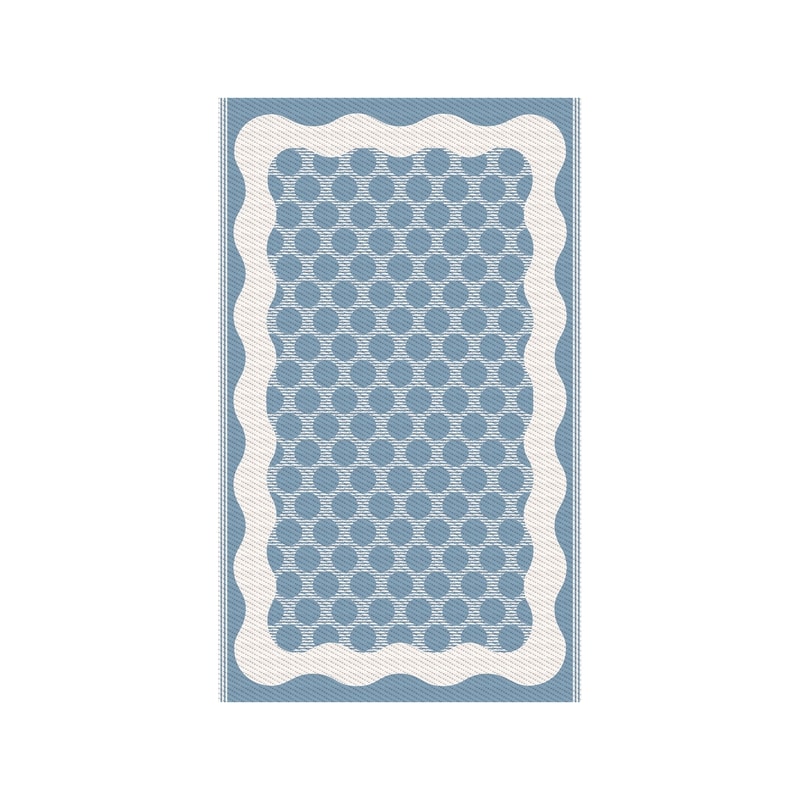 Reversible Outdoor Rug - Scallop Dots