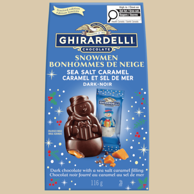 Lindt Sachet Chocolat noir Caramel et sel de mer 116 g, 9,47 $/100g