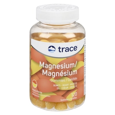 Trace Minerals Magnesium Gummies Peach 120 ea, $0.25/1ea