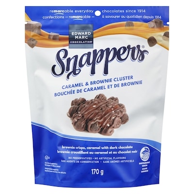 Snappers Bouchée de caramel et de brownie 170 g, 3,52 $/100g