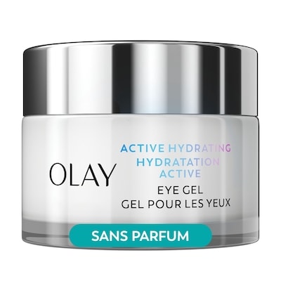 Olay Gel pour les yeux hydratation active, crème anti-âge sans parfum pour les yeux avec acide hyaluronique et niacinamide 15 ml, 146,60 $/100ml
