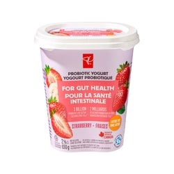 le Choix du Président Yogourt probiotique aux fraises 650 g, 0,54 $/100g