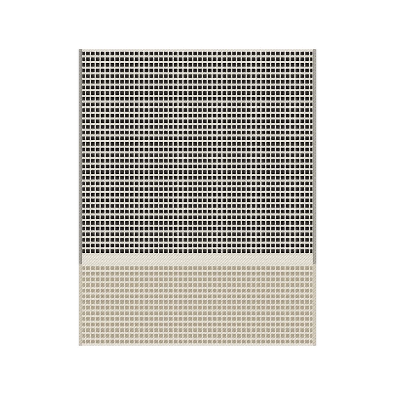 Reversible Outdoor Rug - Square Dots