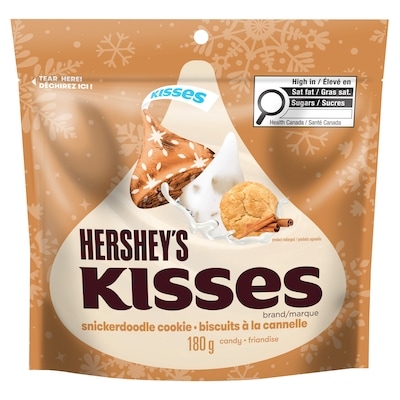 Hershey's Kisses Snickerdoodle Cookie Holiday And Christmas Candy 180 g, $3.33/100g