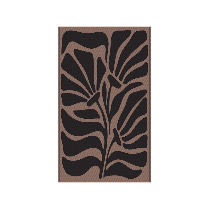 Reversible Outdoor Rug - Floral