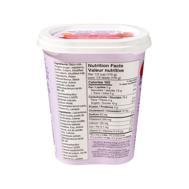 Raspberry Probiotic Yogurt