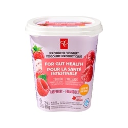 le Choix du Président Yogourt probiotique aux framboises 650 g, 0,54 $/100g
