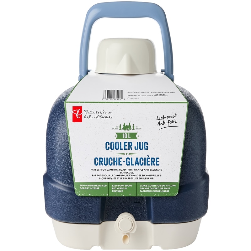 President's Choice 10 L Cooler Jug - Navy - 1 ea | Loblaws