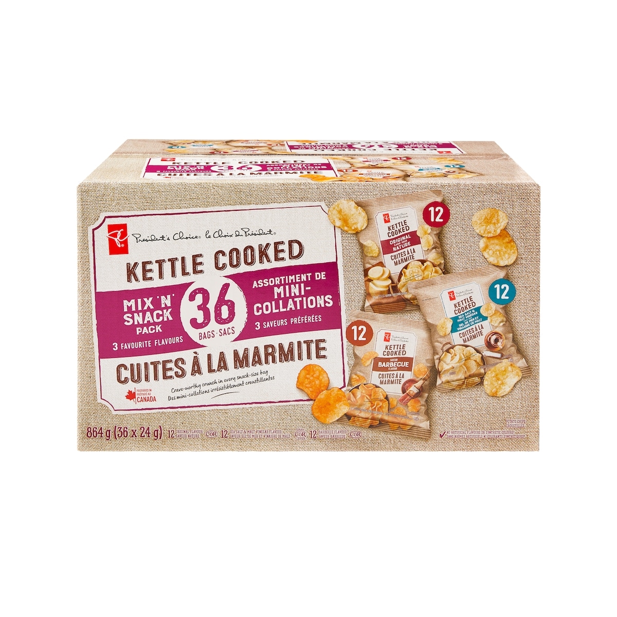 President's Choice Kettle Cooked Mix 'N' Snack