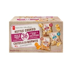 le Choix du Président Assortiment de mini-collations cuites à la marmite, emballage de 36 sacs 864 g, 4,28 $/100g