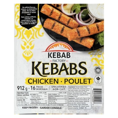 Kebab Factory Chicken Kebab 912 g, $1.47/100g