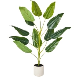 Life at Home Faux Banana Leaf Tree with Pot 1 ea, $40.00/1ea