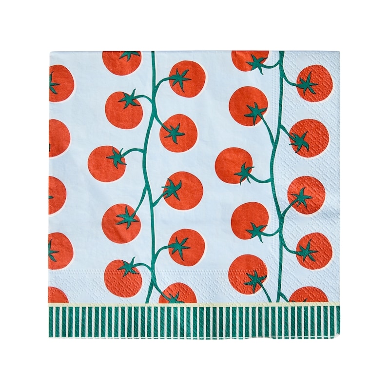 3 Ply Dinner Napkins 40 Pack - Tomatoes
