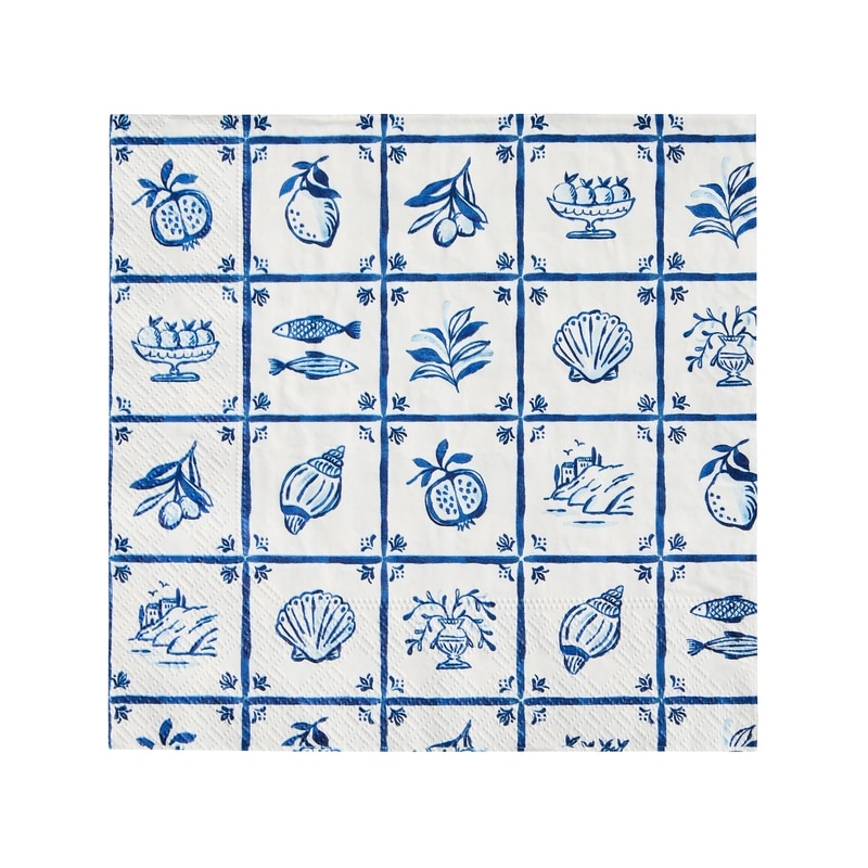 3 Ply Dinner Napkins 40 Pack - Tiles