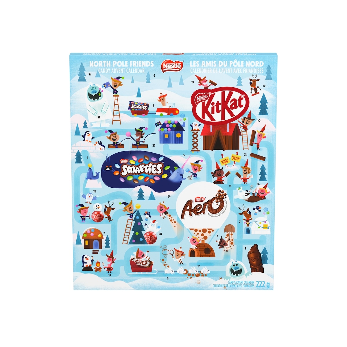 Nestlé Calendrier de l’avent les amis du pôle nord 222 g, 7,65 $/100g