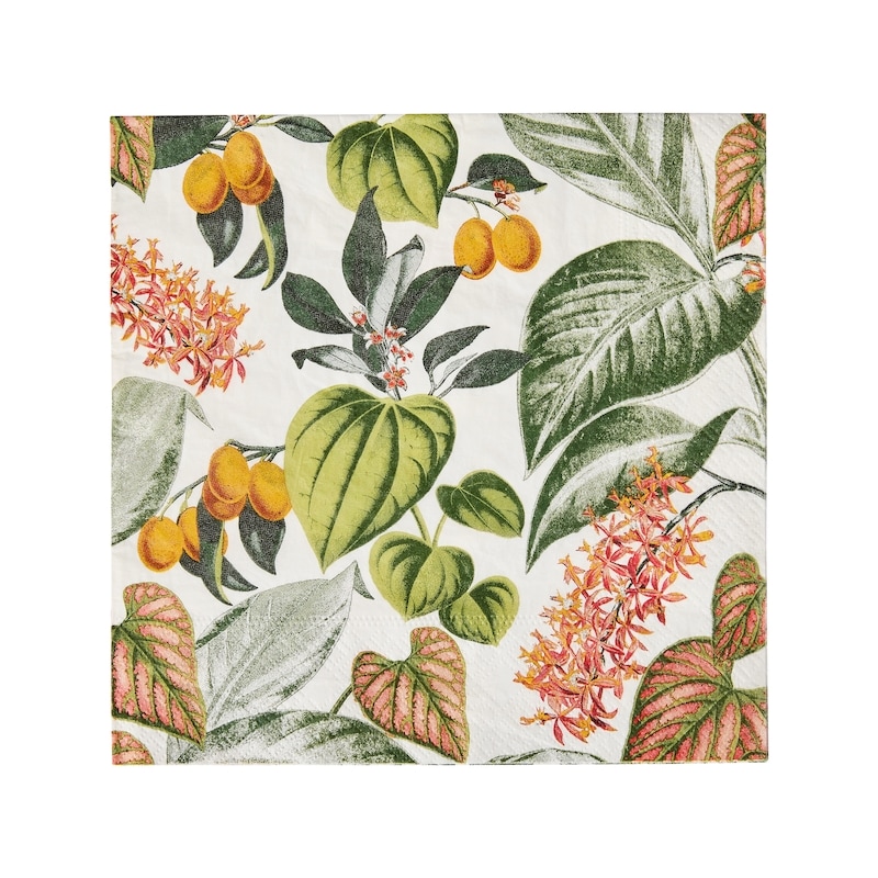 3 Ply Dinner Napkins 40 Pack - Tropical