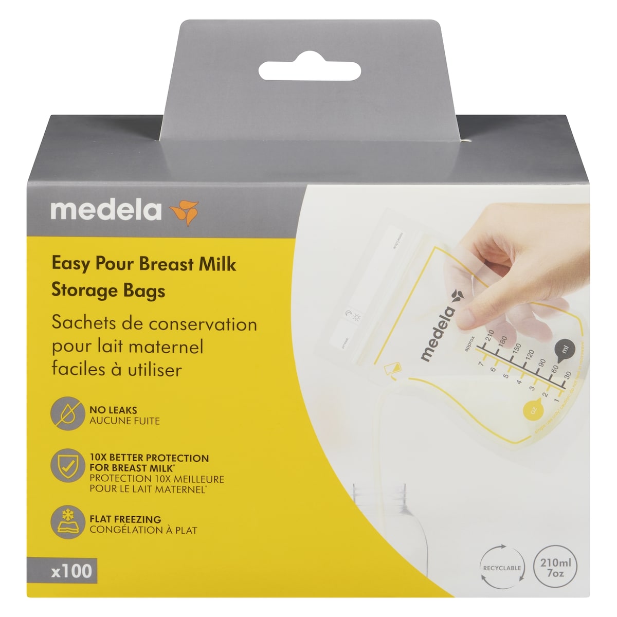 Medela Easy Pour Breast Milk Storage Bags 100 ea, $0.31/1ea
