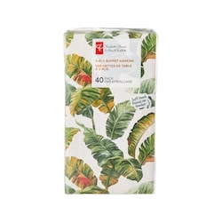 President's Choice 3 Ply Buffet Napkins 40 Pack - Tropical 40 ea, $0.13/1ea