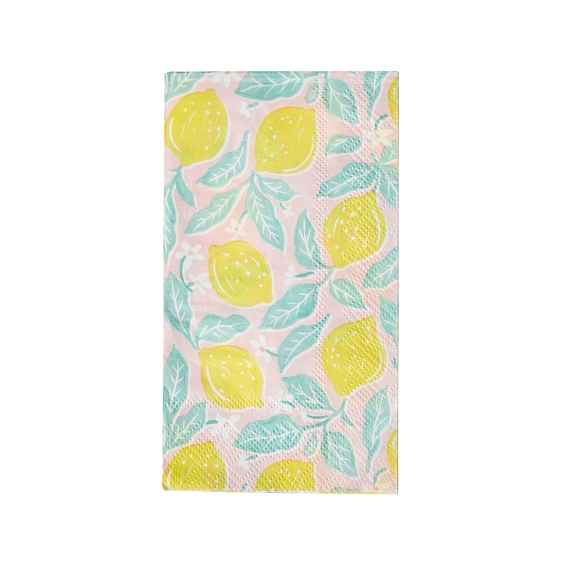 3 Ply Buffet Napkins 40 Pack - Lemons